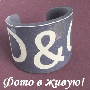 Серый браслет-скоба D&G