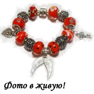 Красный браслет Пандора Клоди
