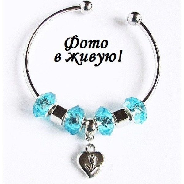 Pandora браслет Сердце с цветком