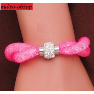 Браслет Stardust Swarovski двойной розовый