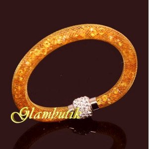 Браслет Stardust Swarovski оранжевый