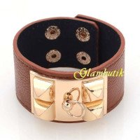 Браслет Эксклюзив Hermes шоколад