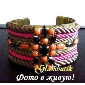 Браслет-скоба Яркая Кристи