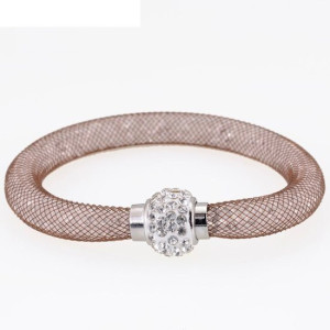 Браслет Stardust Swarovski коричневый