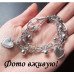 Браслет с цепями и сердцами – 4667