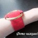 Червоний браслет із пряжкою - 5183