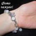 Браслет с бусинами и бабочкой – 5689
