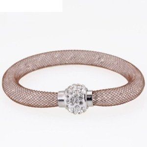 Браслет Stardust Swarovski коричневый