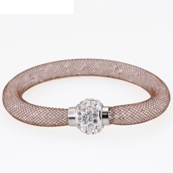 Браслет Stardust Swarovski коричневый