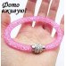 Браслет Stardust Swarovski малиновый