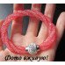 Браслет Stardust двойной красный