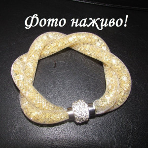 Браслет Stardust подвійний жовтий