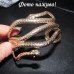 Золотистый браслет змея – 10-796