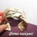 Широкий металевий браслет Лист – 10-847