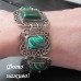 Винтажный малахитовый браслет – 10-860