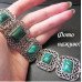 Винтажный малахитовый браслет – 10-860