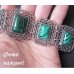 Винтажный малахитовый браслет – 10-860