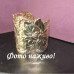 Широкий металлический браслет Змея и цветы – 1186