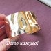 Широкий браслет-скоба Мятая пластина – 1229