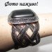 Широкий браслет прямокутний агат – 4352