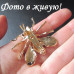 Брошка Оса в стразах