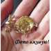 Брошь Ежик с ромашкой