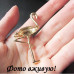 Зеленая брошь Фламинго 