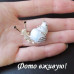 Белая Брошь Улитка