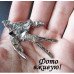 Брошь Ласточка в стразах