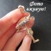 Брошь Фламинго с жемчужиной