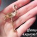 Сиреневая брошь Фламинго 
