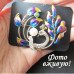 Фиолетовая брошь Жар Птица