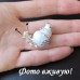 Белая Брошь Улитка