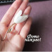 Белая брошь Цветок подснежник, тюльпан – 4569