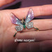 Брошка бузковий метелик у стразах – 2544-1