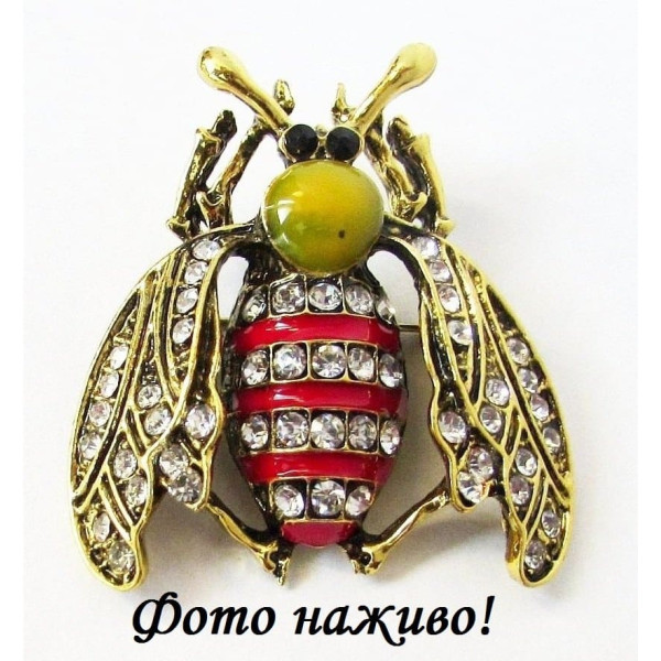 Вінтажний стиль брошка Комаха – 10-868