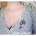 Винтажный стиль - брошь Бабочка – 10-878