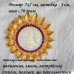 Брошка за мотивами Kirks Folly Соняшник у червоному – 1080