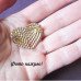 Брошка червоне серце у стразах – 2282
