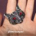 Брошь кот, этно кошка в стразах –2342
