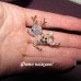 Брошь олень в стразах и бисере – 2623