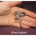 Брошь волшебная кувшинка, водяная лилия с подвеской - 2921