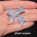 Брошка в стразах Бант - 5277