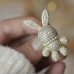 Брошка в стразах Зайчик - 5299