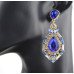 Серьги в стиле Dior Синяя роскошь