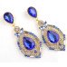 Серьги в стиле Dior Синяя роскошь