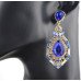 Серьги в стиле Dior Синяя роскошь