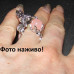 Кольцо фея с розовой бусиной – 3060-1