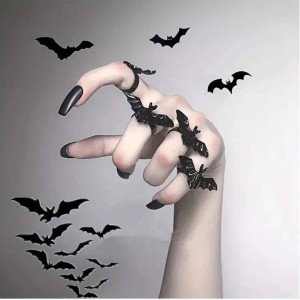 Черное кольцо Летучая мышь