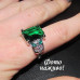 Изумрудное кольцо с крупным камнем – 5569